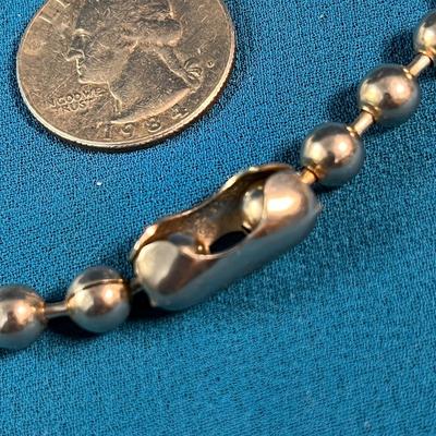 LARGE BALL CHAIN NECKLACE LOOKS LIKE A KEY CHAIN