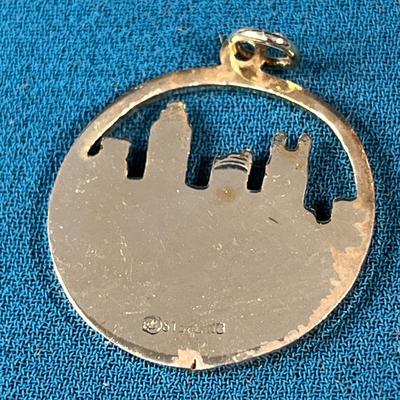 STERLING OPEN WORK â€œKANSAS CITYâ€ PENDANT
