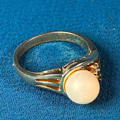 REAL PEARL 14KT GE RING