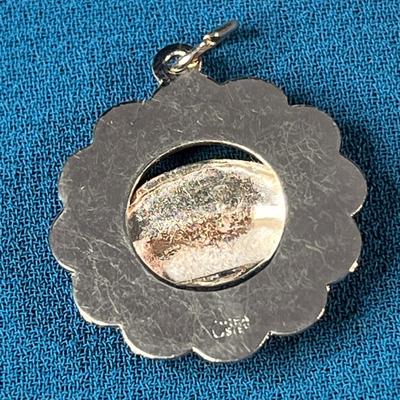 3-D STERLING OPEN WORK â€˜ATLANTIC CITY N.J.â€ CHARM OR PENDANT