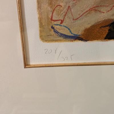 Signed Roy Fairchild-Woodard "Red Dress" 208/325