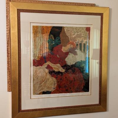 Signed Roy Fairchild-Woodard "Red Dress" 208/325