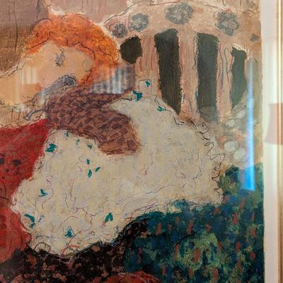 Signed Roy Fairchild-Woodard "Red Dress" 208/325