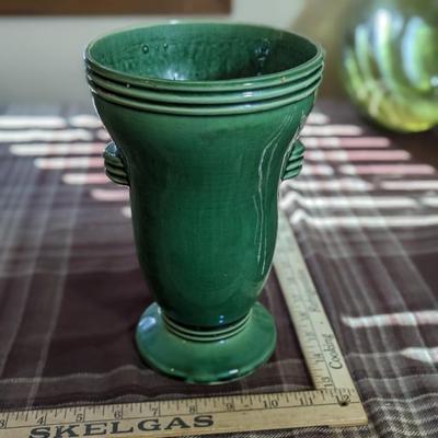 Delightful McCoy Green Vase