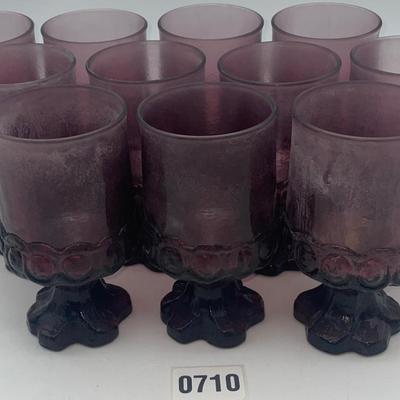 Small Tiffin Franciscan Madeira Plum Amethyst Goblets