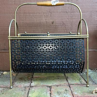 Vintage Mid Century Modern Magazine Rack