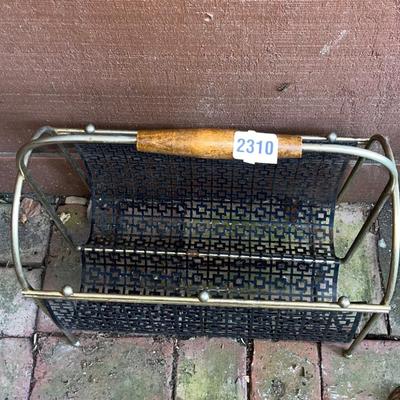 Vintage Mid Century Modern Magazine Rack
