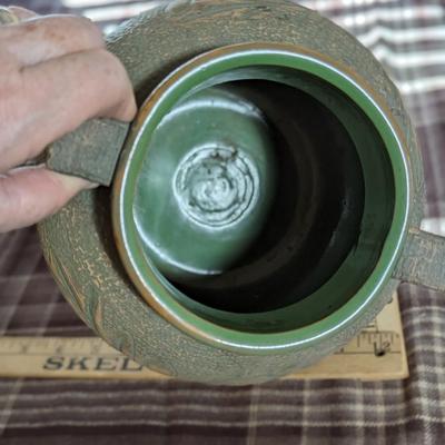 RED WING UNION STONEWARE BRUSHWARE OAK LEAF VASE