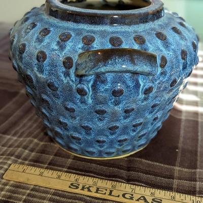Vintage Aldo Londi for Bitossi (?) Remini Blue Ceramic Planter