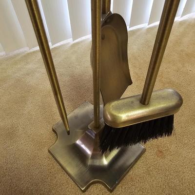 Antique Gold Cast Iron Fireplace Set (BLR-JS)