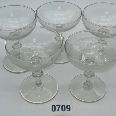 Vintage Glass Wine Glasses