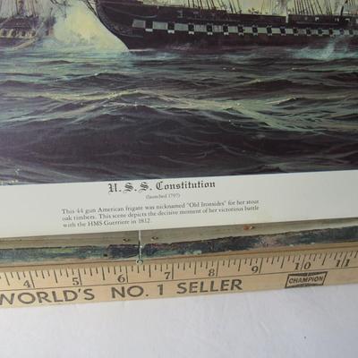 Lot 648: Older USA Litho:  USS Constitution