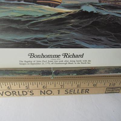 Lot 649:  Older USA Litho: Bonhomme Richard