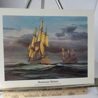 Lot 649:  Older USA Litho: Bonhomme Richard