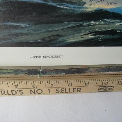 Lot 650:  Older USA Litho:  Clipper Staghound