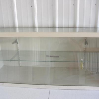 Lot 651:  Larger Glass and Metal Display Case