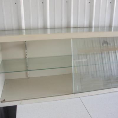 Lot 651:  Larger Glass and Metal Display Case