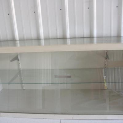 Lot 651:  Larger Glass and Metal Display Case