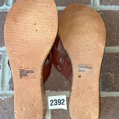 Chaps Brown Sandals (Womenâ€™s sz. 9-10)