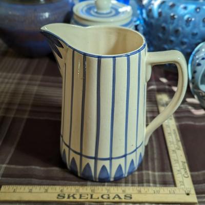 Blue and White Portuguese Jorge Jug