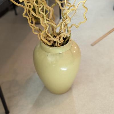 Versatile Color Large Vase of Curly Willow Branches