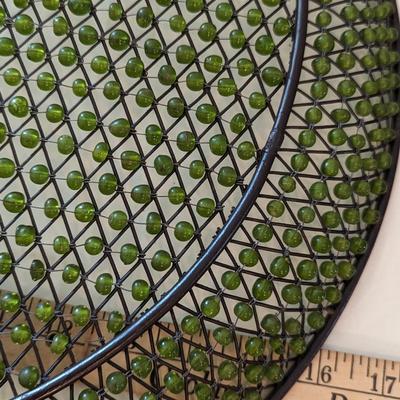 Wrought Iron and Bead Platter