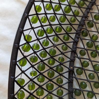 Wrought Iron and Bead Platter