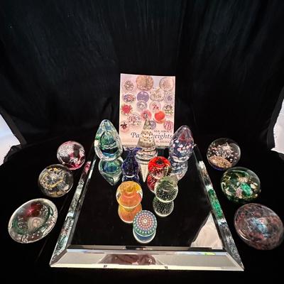 Paperweight Collection & Beveled Mirror (DR-KL