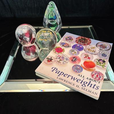 Paperweight Collection & Beveled Mirror (DR-KL