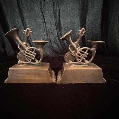 Musical Bookends & Vintage Books, incl. First Edition (DR-KL)