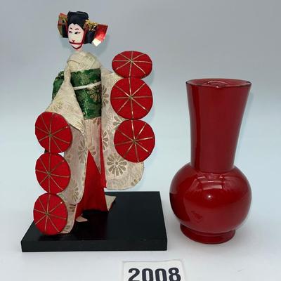 Vintage Japanese Wooden Dolls and Decor