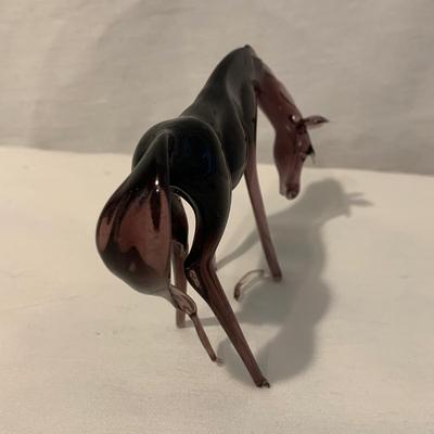 Miniature Purple Blown Glass Horses (DR-HS)