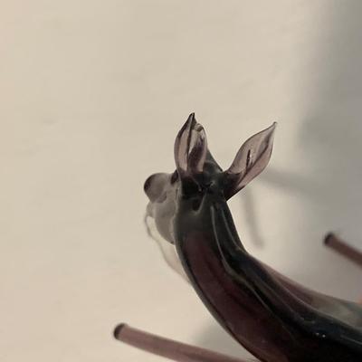 Miniature Purple Blown Glass Horses (DR-HS)