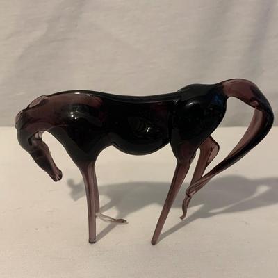 Miniature Purple Blown Glass Horses (DR-HS)