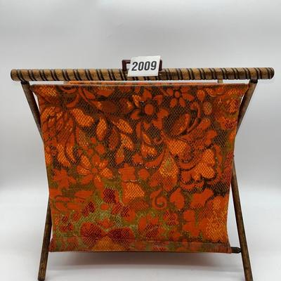 Vintage Sewing/Knitting Basket with Supplies