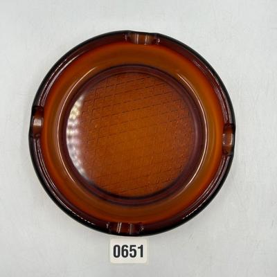 Glass decor plate
