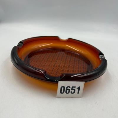 Glass decor plate