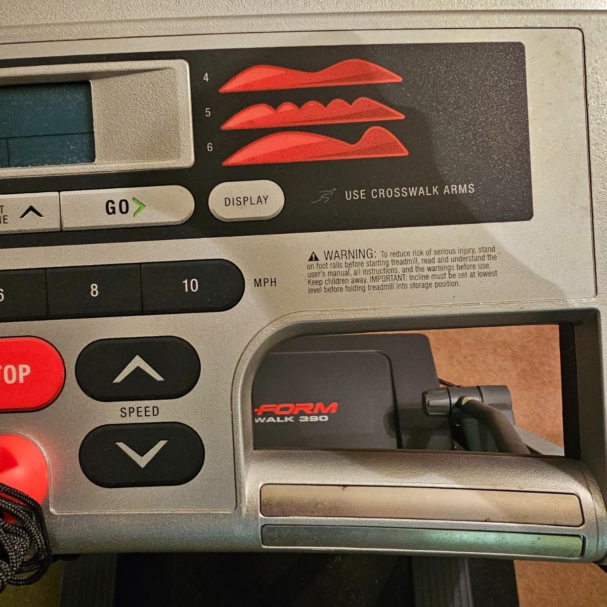 Proform crosswalk 390 treadmill manual sale