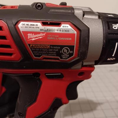Milwaukee Drill Driver + Charger + Bag