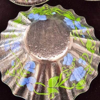 Decorative Painted Glass Plates & Bowls(DR-KL)