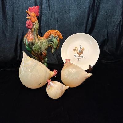 Glass Blown Hen Figurines & More (DR-KL)