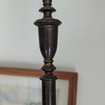 Antique Wrought Iron, Copper Adjustable Floor Lamp