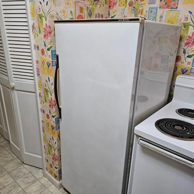 G.E. 10.6 Cubic Foot Refrigerator/Freezer  (BK-JS)