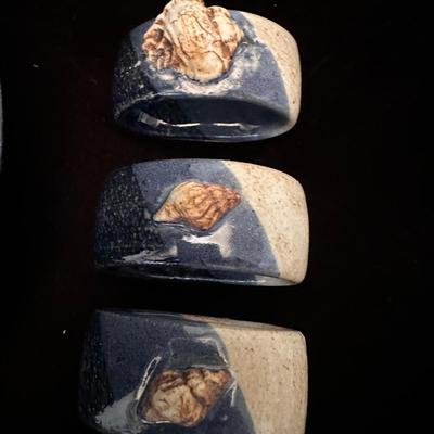 Shell Motif Plates & Large Bowl with Lid (DR-KL)