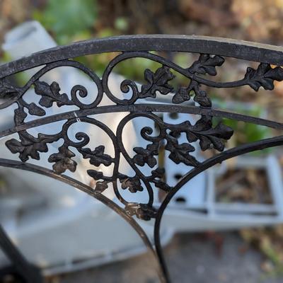 Set of 4 Wrought Iron Vintage Garden Chairs