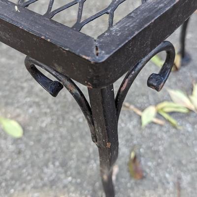 Set of 4 Wrought Iron Vintage Garden Chairs
