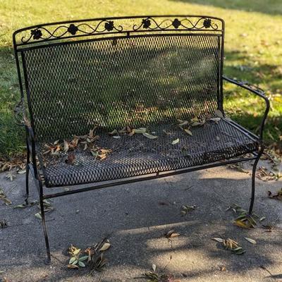 Wrought Iron Bench