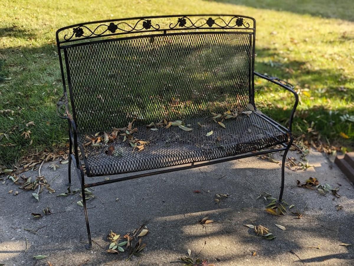 Wrought Iron Bench