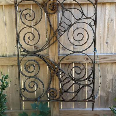 Very Appealing Wrought Iron Piece of Art/Trellis