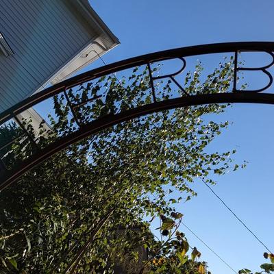 The Best Garden Item of the Auction! "Herb Garden" Iron Archway